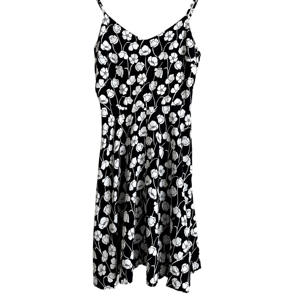 Gap Women's Size XS Floral Sundress-Black And‎ White-EUC